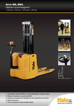 Wózki paletowe elektryczne Yale MS10E