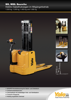 Wózki paletowe elektryczne Yale MS10E