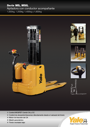 Wózki paletowe elektryczne Yale MS10E