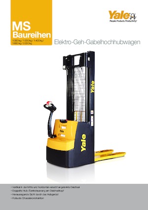 Wózki paletowe elektryczne Yale MS20