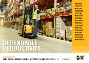 Wózki paletowe elektryczne Caterpillar NSP12PC