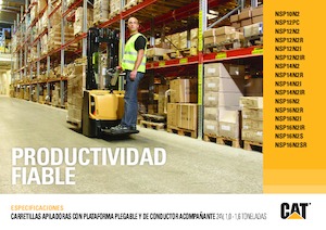 Wózki paletowe elektryczne Caterpillar NSP12PC