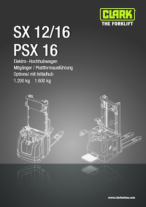 Wózki platformowe podnośnikowe Clark PSX 16