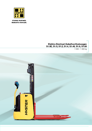 Wózki paletowe elektryczne Hyster S1.6IL