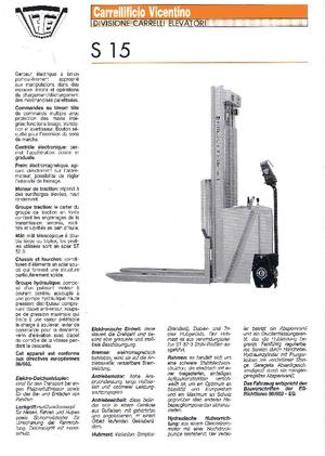Wózki paletowe elektryczne CVitalia S 15/16