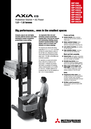 Wózki paletowe elektryczne Mitsubishi SBP12N2iR
