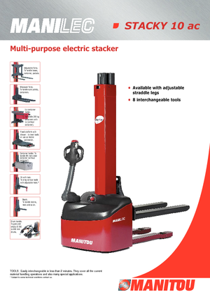 Wózki paletowe elektryczne Manitou Stacky FR-D 28