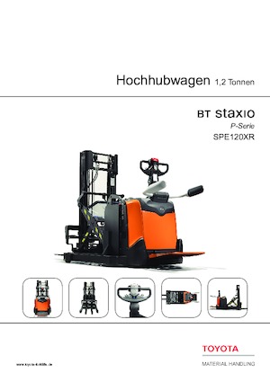 Wózki paletowe elektryczne BT SPE 120 XR