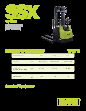 Wózki paletowe elektryczne Clark SSX 18