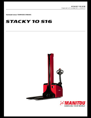 Wózki paletowe elektryczne Manitou Stacky 10 S 16