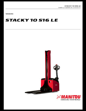 Wózki paletowe elektryczne Manitou Stacky 10 S16 LE
