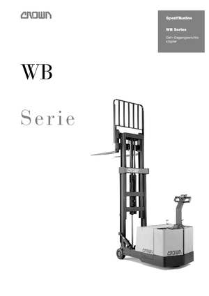 Wózki paletowe elektryczne Crown WB 0.9 TF