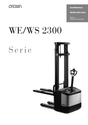 Wózki paletowe elektryczne Crown WE 2300-1.25