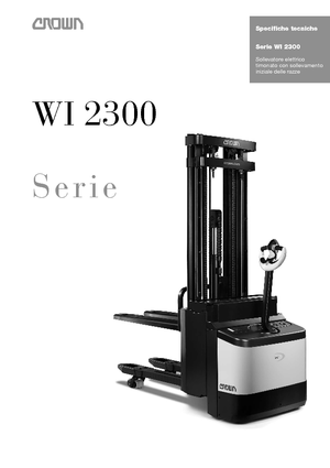 Wózki paletowe elektryczne Crown WI 2300-1.6 TL