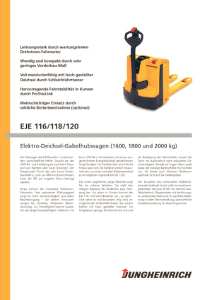 Wózek paletowy ręczny Jungheinrich EJE 116