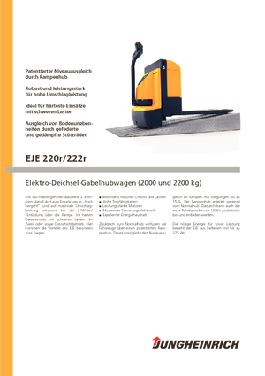 Wózek paletowy ręczny Jungheinrich EJE 220r