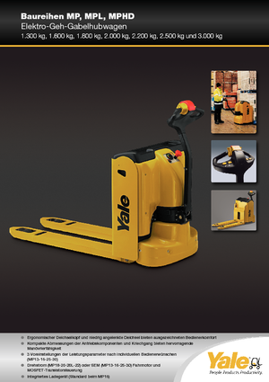 Wózek paletowy ręczny Yale MP22AC