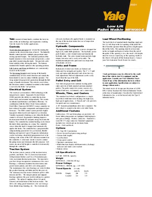 Wózek paletowy ręczny Yale MPR080VG