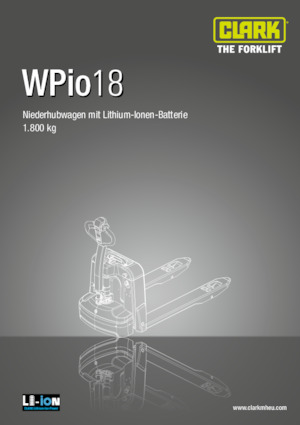 Wózek paletowy ręczny Clark Wpio 18