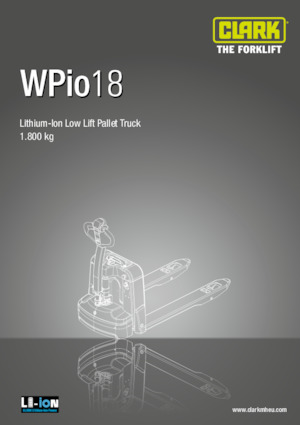 Wózek paletowy ręczny Clark Wpio 18