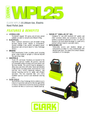 Wózek paletowy ręczny Clark WPL 25