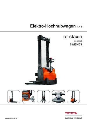 Wózki paletowe elektryczne BT SWE 140 S