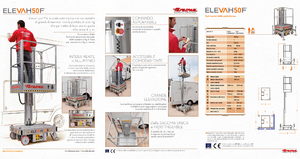 Kołowe platformy robocze z masztem pionowym Faraone Elevah 50 F