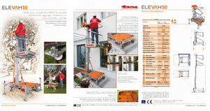 Kołowe platformy robocze z masztem pionowym Faraone Elevah 50