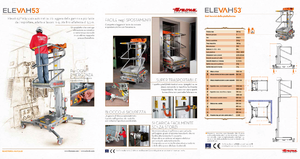Kołowe platformy robocze z masztem pionowym Faraone Elevah 53