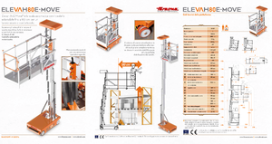 Kołowe platformy robocze z masztem pionowym Faraone Elevah 80 E-Move