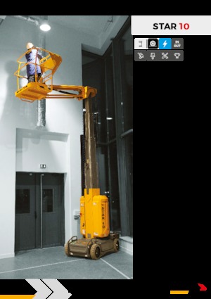 Kołowe platformy robocze z masztem pionowym Haulotte Star 10