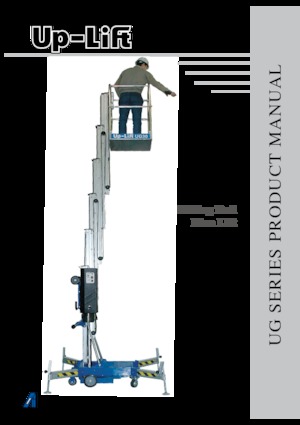Kołowe platformy robocze z masztem pionowym AHI UG40