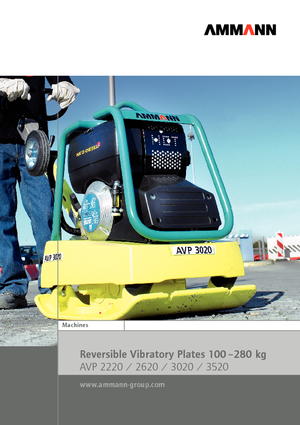 Rewersyjne Zagęszczarki / płyty wibracyjne Ammann AVP 2220