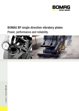 Jednokierunkowe Zagęszczarki / płyty wibracyjne Bomag BP 25/50