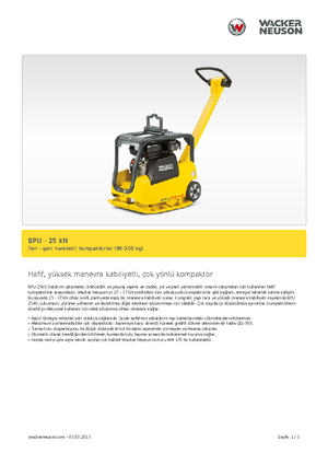 Rewersyjne Zagęszczarki / płyty wibracyjne Wacker BPU 2540 A