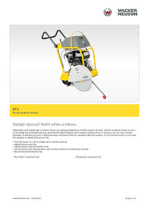 Przecinarki jezdne Wacker BFS 1345 AB