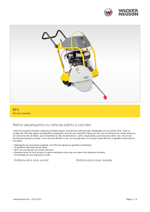 Przecinarki jezdne Wacker BFS 1345 AB