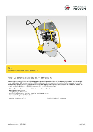 Przecinarki jezdne Wacker BFS 1350 ALS