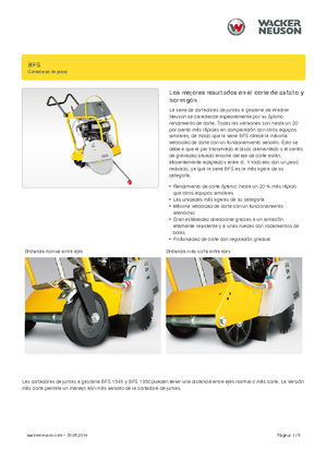 Przecinarki jezdne Wacker Neuson BFS 1345 Az
