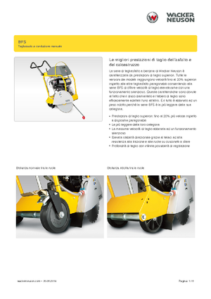 Przecinarki jezdne Wacker Neuson BFS 1345 Az