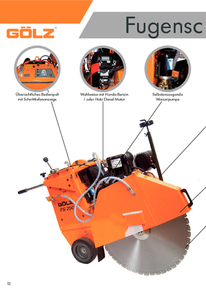 Przecinarki jezdne Gölz FS 250 B