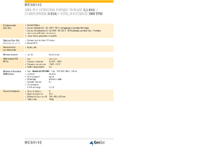 Agregaty prądotwórcze z silnikiem spalinowym GenSet MG 5/4 I-HE
