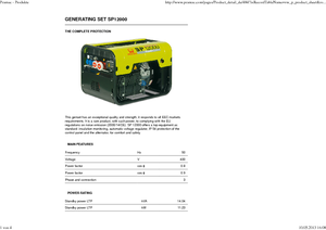 Agregaty prądotwórcze z silnikiem spalinowym PRAMAC Lifter SP 12000