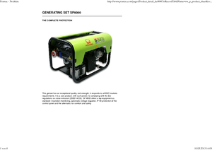 Agregaty prądotwórcze z silnikiem spalinowym PRAMAC Lifter SP 8000