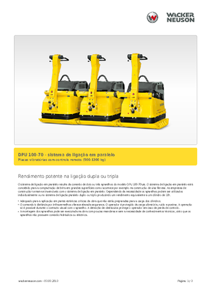 Jednokierunkowe Zagęszczarki / płyty wibracyjne Wacker Neuson Koppelsatz für 2 x DPU 100-70