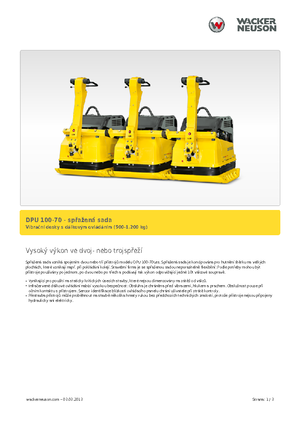 Jednokierunkowe Zagęszczarki / płyty wibracyjne Wacker Neuson Koppelsatz für 2 x DPU 100-70