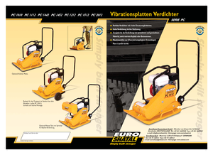Jednokierunkowe Zagęszczarki / płyty wibracyjne Shatal PC 1512
