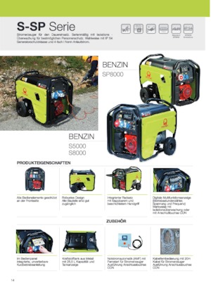 Agregaty prądotwórcze z silnikiem spalinowym PRAMAC Lifter SP 8000