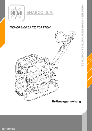 Rewersyjne Zagęszczarki / płyty wibracyjne Enar TEN 3040 GR
