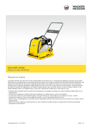 Jednokierunkowe Zagęszczarki / płyty wibracyjne Wacker Neuson WPP 1540 A